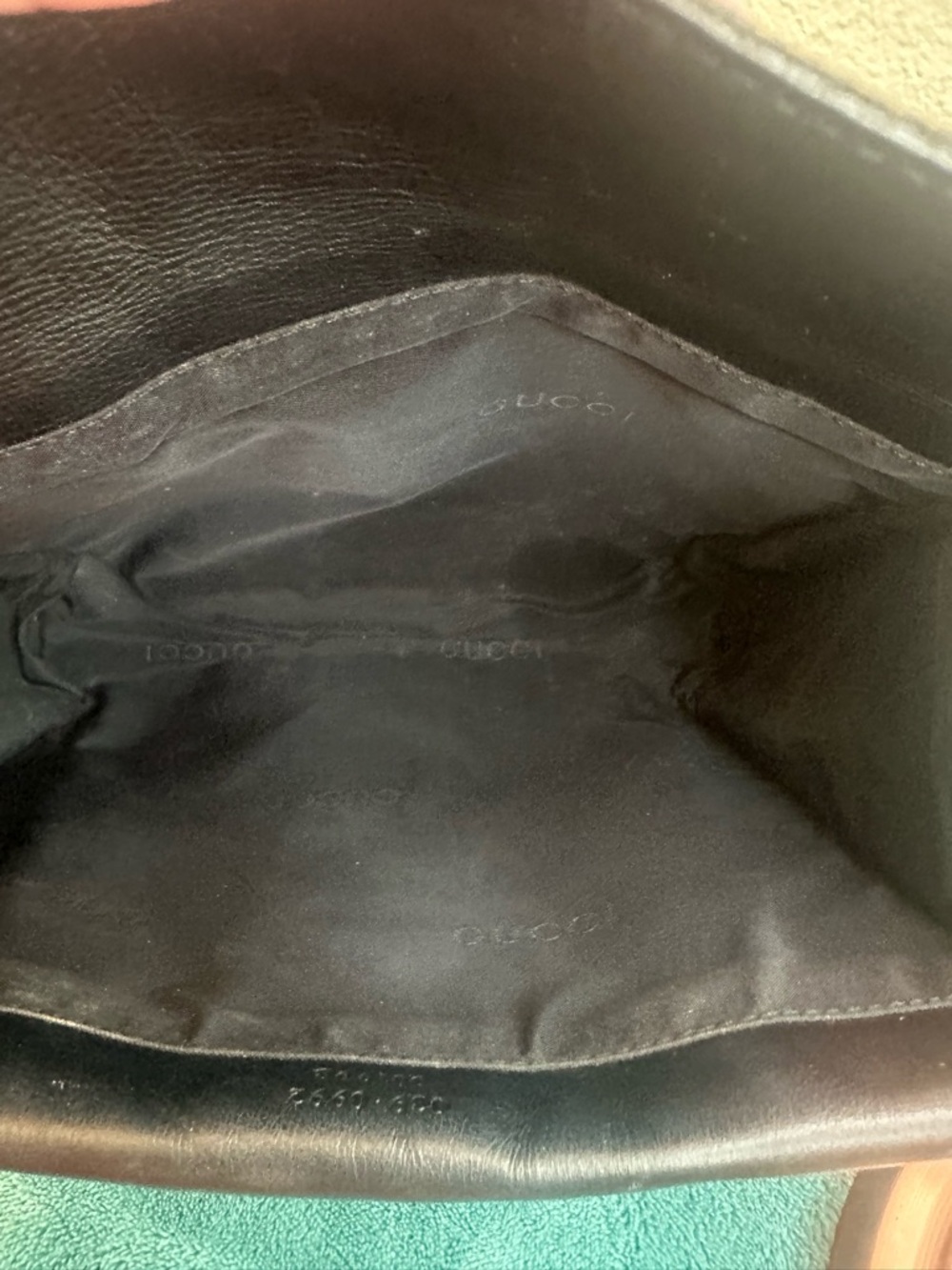 Gucci GG Canvas Web Stripe Cosmetic Bag Pouch Black Beige Auth w/ COA - Picture 7 of 10